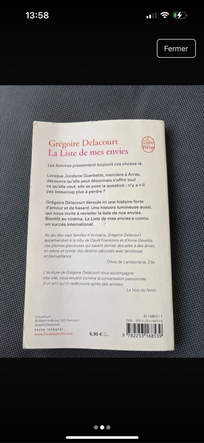 La liste de mes envies - photo numéro 2