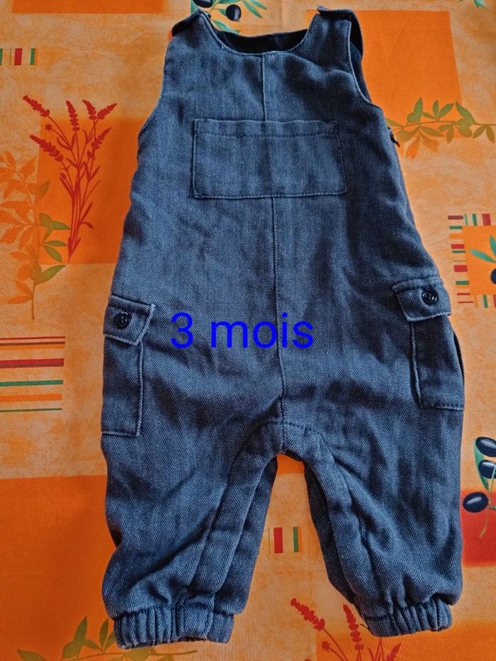 Salopette doublée Kitchoun 3 mois tbe