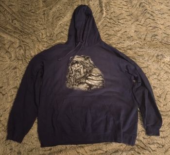 Sweat Shirt Ours Berserker Viking Marine/Blanc - Taille XL