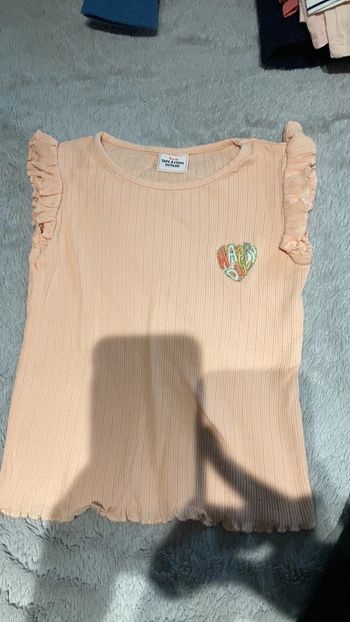 T-shirt côtelé fille