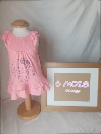 Robe sans manche Hello Kitty fille 6 mois