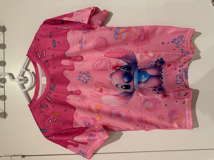 Tee-Shirt Stitch 11/12 ans rose bonbons