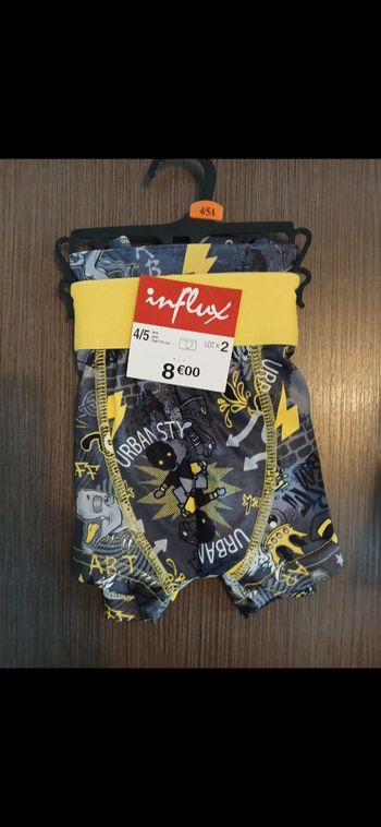 Lot de deux boxers 4/5 ans