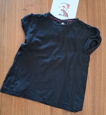 Tee-shirt manche courte noir _ 24 mois 86 cm _ kiabi