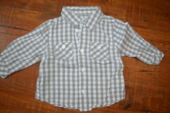 Chemise manches longues 9 mois Kitchoun