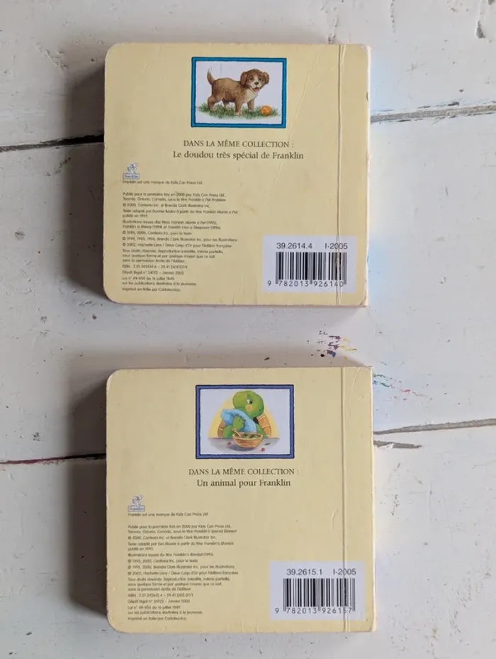 Lot de 2 livres Franklin – Un animal pour Franklin + Le doudou très spécial - photo numéro 2