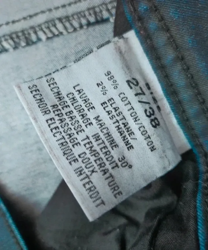 Jean skinny stretch couleur marine taille 38 - photo numéro 5