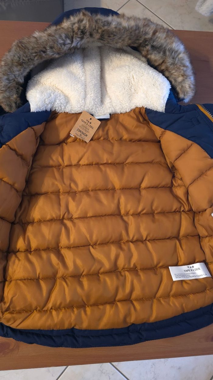 Neuf (non porté)🏷 🥰🤩💙superbe parka chaud 23 mois garçon 💙😍🤩 - photo numéro 6