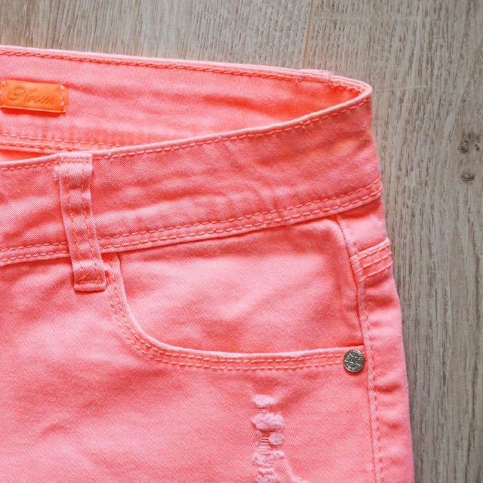 Daysie Denim Mini Short Jeans Rose Passion Femme Vintage Exclusive Collection (Taille 42) - photo numéro 5