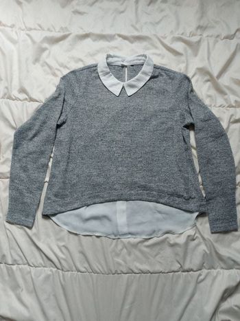 Pull fin gris