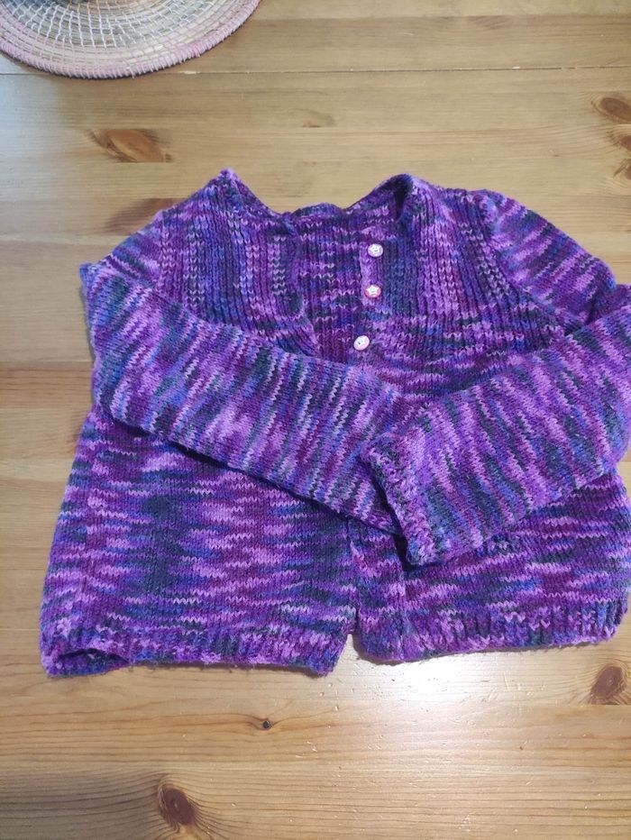 Gilet en laine violet