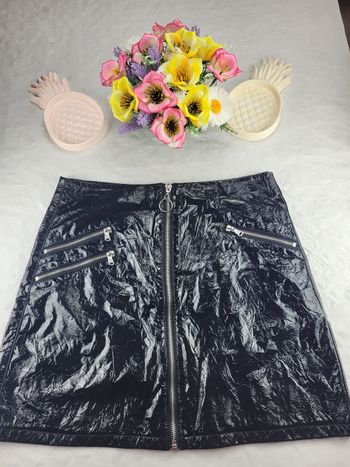 Jupe courte noire Pimkie avec fermeture éclair devant taille 36