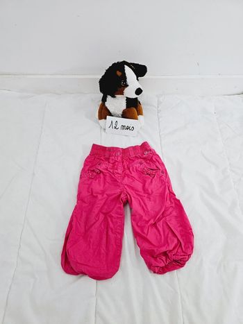 Pantalon rose bébé fille 12 mois 1 an