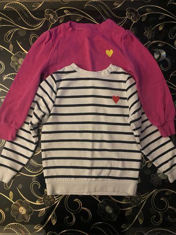 2  sweat fille 6 ans