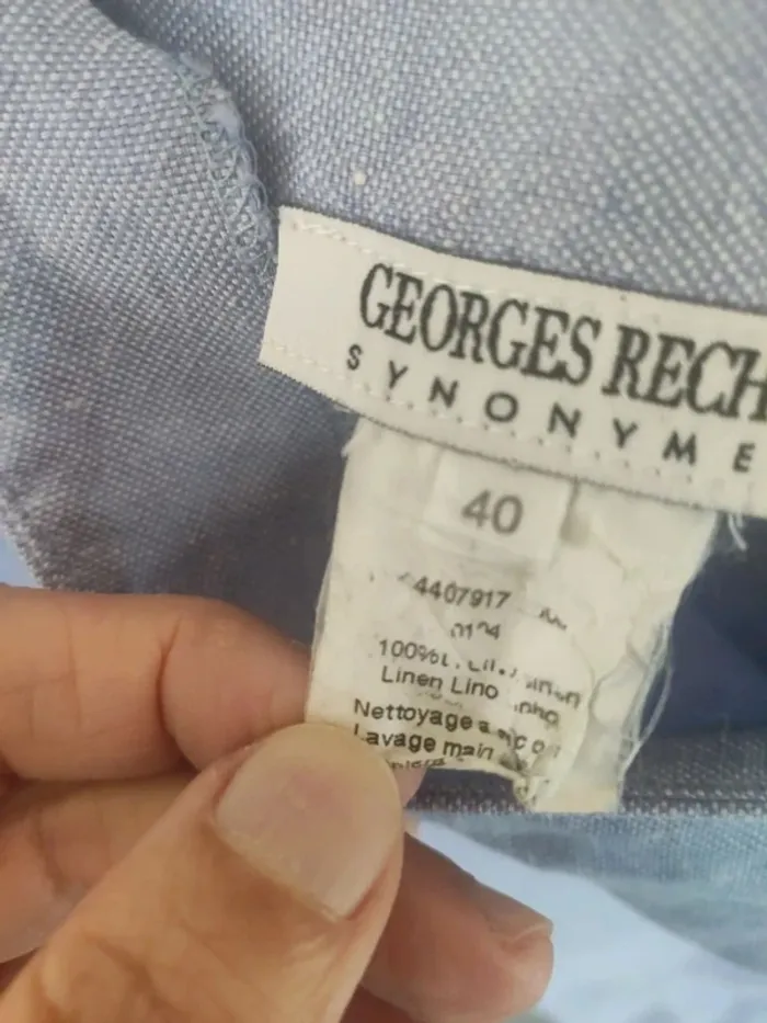 Georges Rech jupe lin 40 Vintage - photo numéro 4