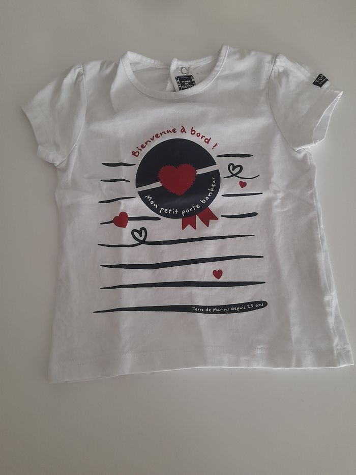 Tee shirt terre de marin 18 mois