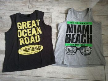 Lot 2 debardeurs t 6 ans