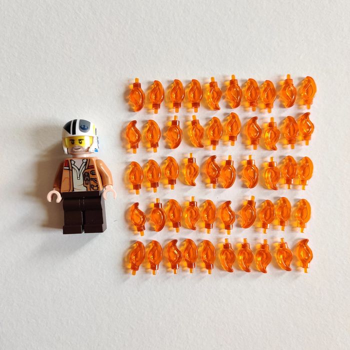 🔥 50 flammèches LEGO - Excellent état 🌟 - Envoi rapide 🚚💨