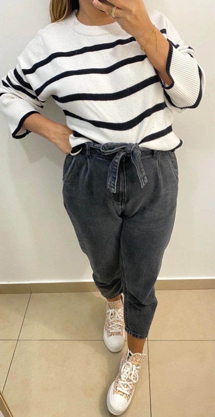 Superbe Pull Rayé Taille M - photo numéro 5