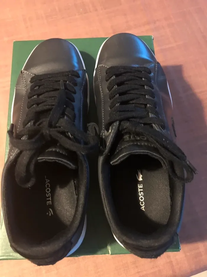 Baskets Lacoste gris foncé - photo numéro 4