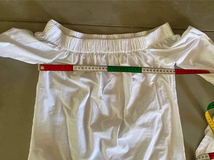 Chemise blouse Mango blanche taille XS épaules dénudées - photo numéro 15