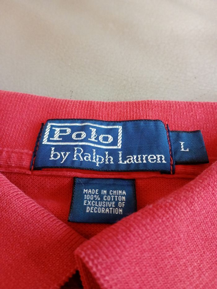 Polo Ralph Lauren rouge – taille L - photo numéro 2