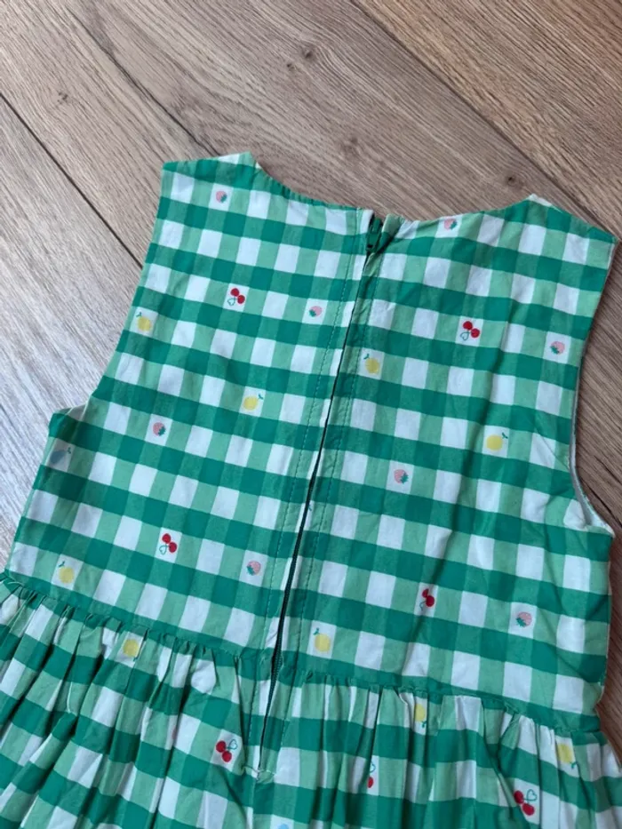 Robe à carreaux vertes thème fruits  Sergent Major - 5 ans - photo numéro 7