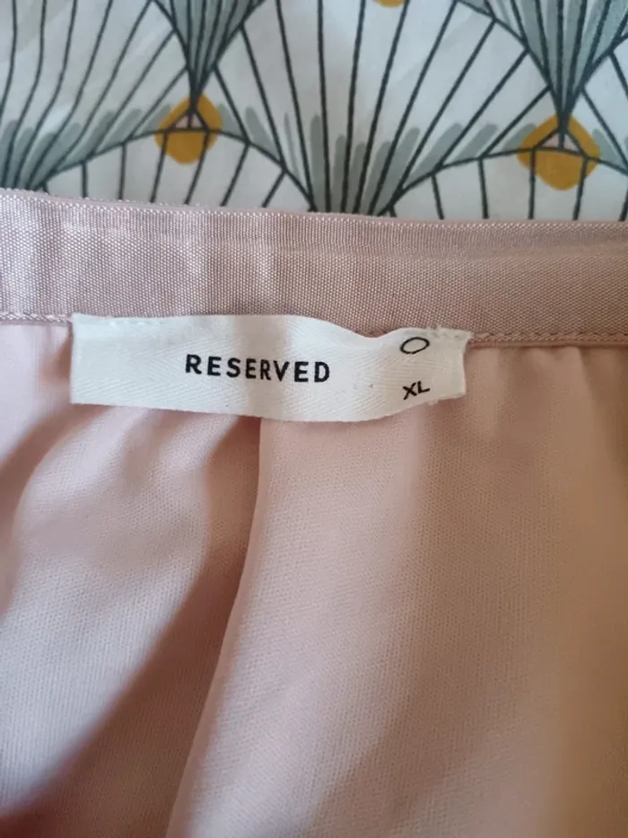 Jupe plissée en tulle rose Reserved taille xl - photo numéro 3