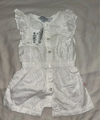 Combishort 3 mois broderie anglaise neuve