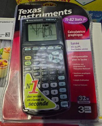 Calculatrice TEXAS INSTRUMENTS TI82 Stats.fr Lycée général et professionnel.