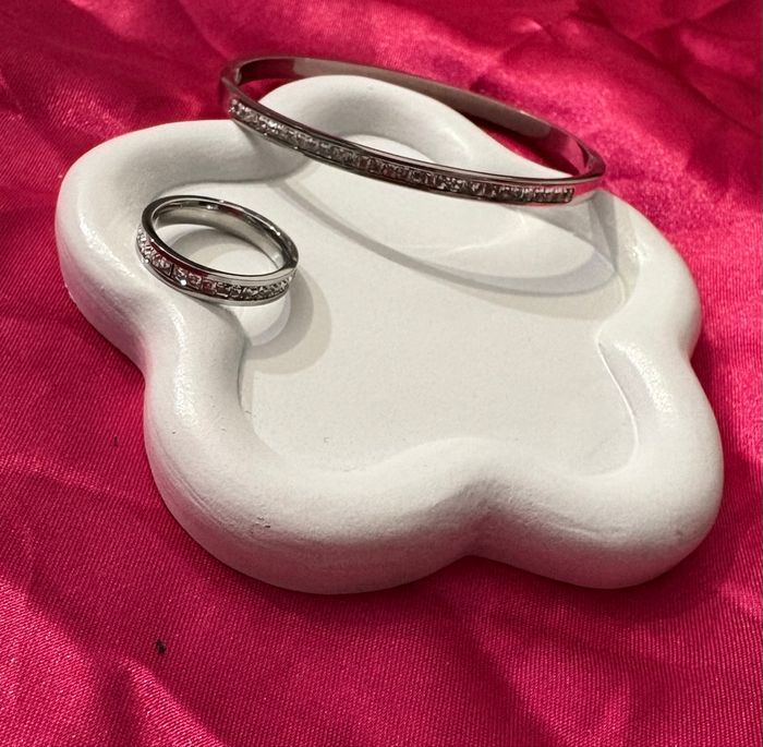 Bracelet et bague en acier inoxydable