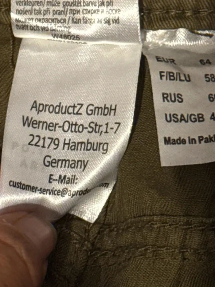 Pantalon taille 58 kaki très souple cordon à la taille - photo numéro 11