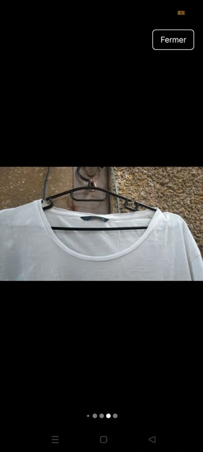 T-shirt unis blanc Jules taille XL - photo numéro 5