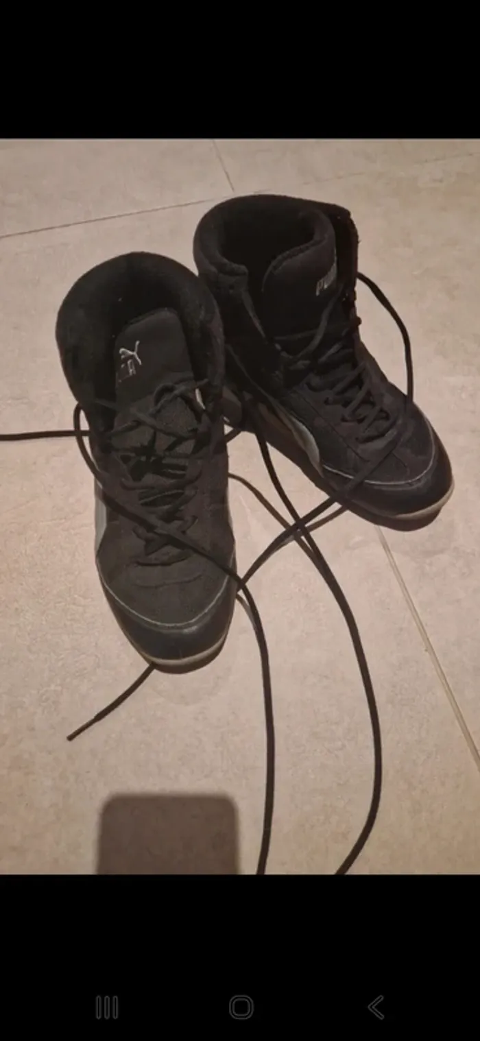 Puma vintage noir 39 très bon etat - photo numéro 9