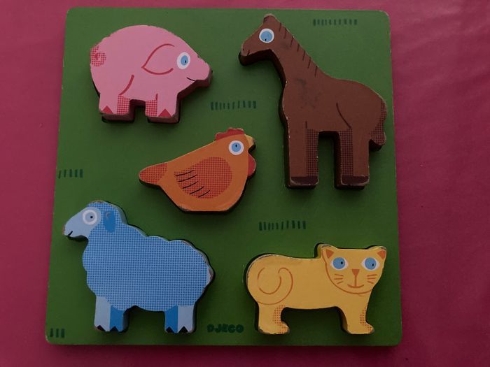 Puzzle encastrement les animaux de la ferme