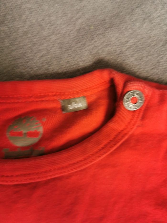 Haut tee shirt manches longues 3 ans garçon rouge - photo numéro 3