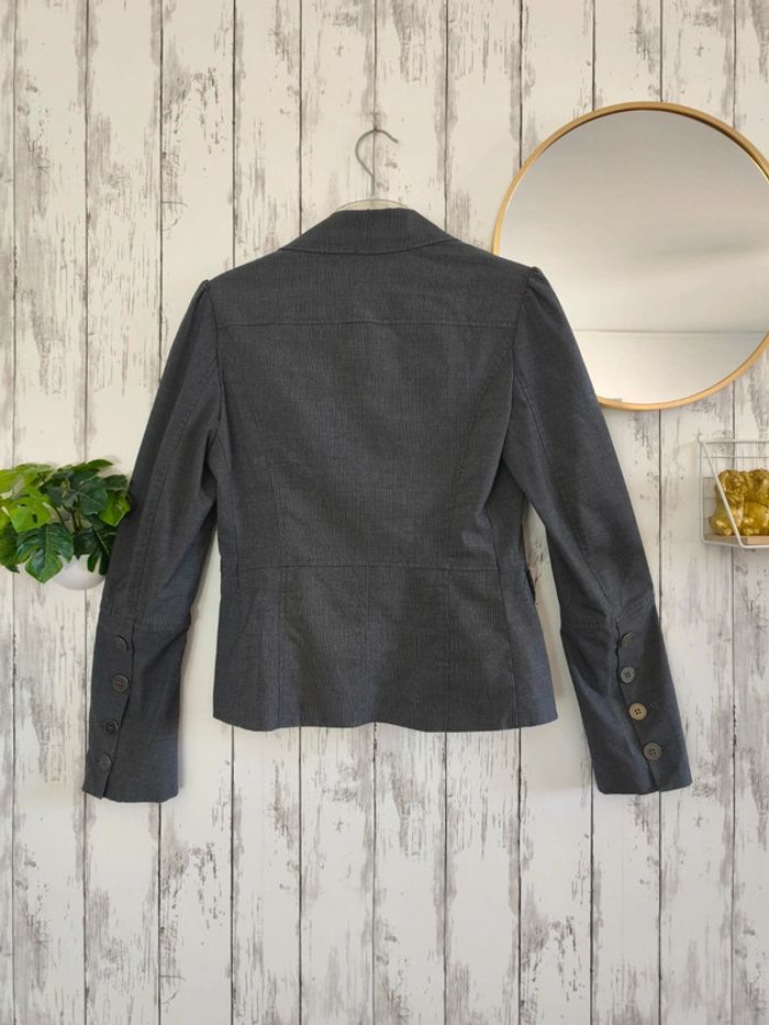 Veste Tailleur grise Escandelle femme L - photo numéro 2
