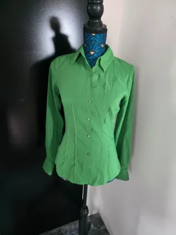 Chemise zara femme verte