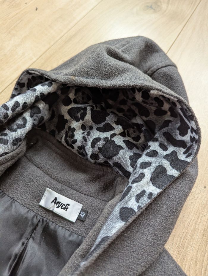 Manteau gris à capuche – Aryck – Taille 48 - photo numéro 5