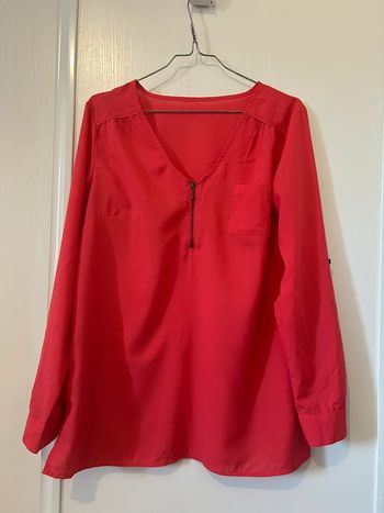 Blouse fluide corail Zara