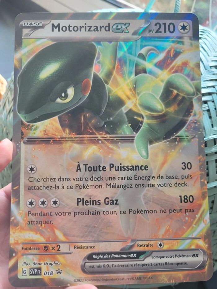 Carte Pokemon Jumbo SVP 18 Motorizard Ex