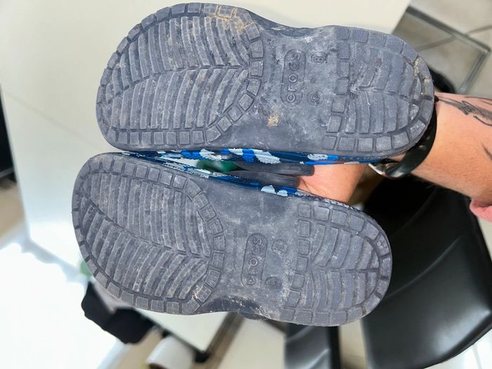 Crocs enfant bleues motif camouflage militaire c8 24/25 - photo numéro 6