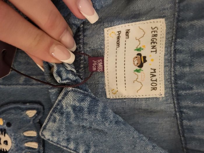 Veste en jean Sergent Major neuve - photo numéro 2