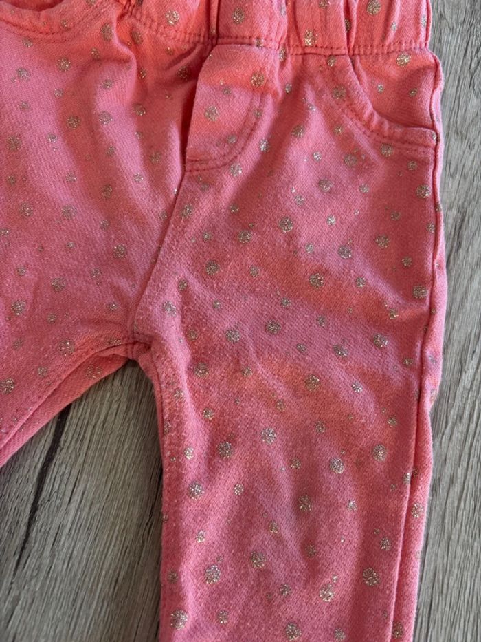 Pantalon rose bébé fille 12mois - photo numéro 2