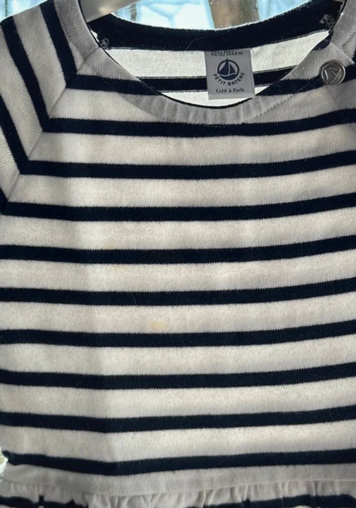 Petite robe marinière petit bateau taille 4ans - photo numéro 4