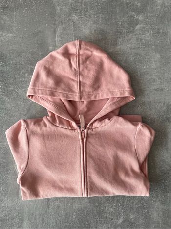 Gilet zipper à capuche rose fille 5 ans tape à l’œil