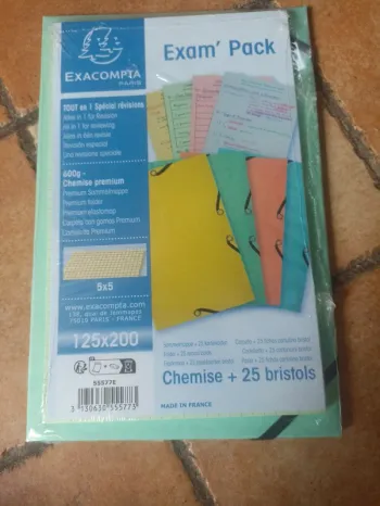 Pochette et fiches bristol