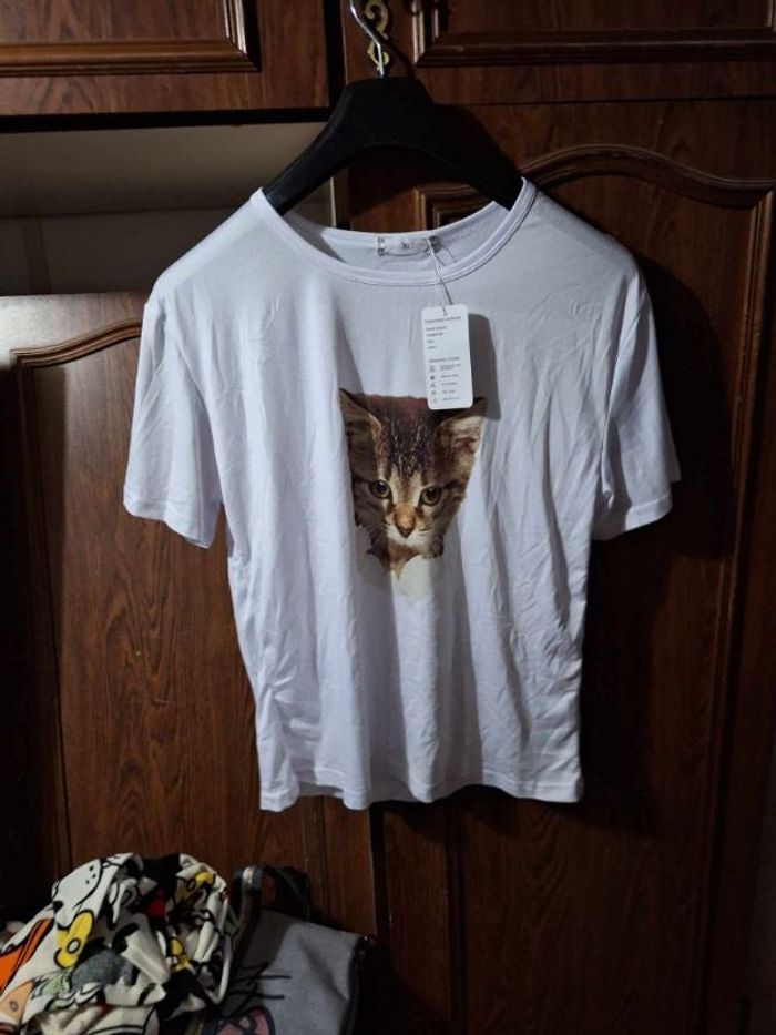tee shirt chaton