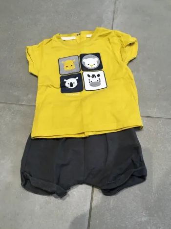 Lot short et tee shirt obaibi