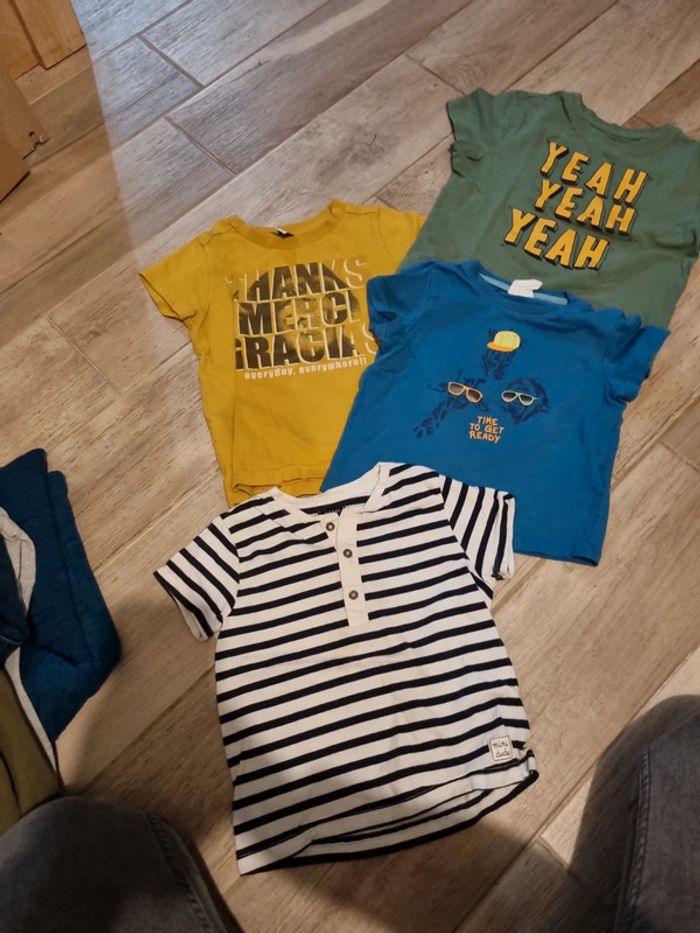 Lot de 4 t-shirts manches courtes